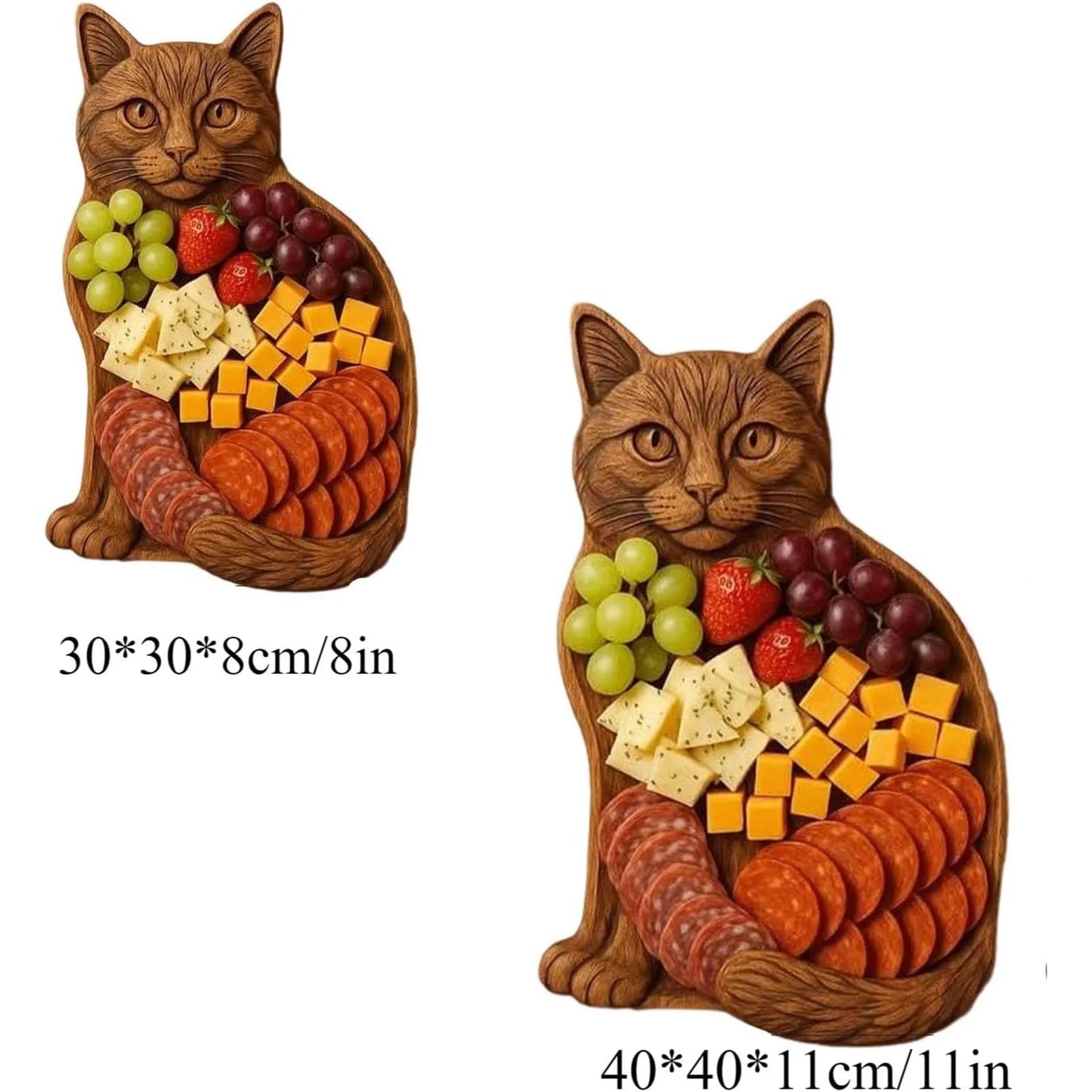 Vassoio in Legno Design Animale. Elegante Piatto da Antipasti per Sushi, Stuzzichini e Altri Piatti