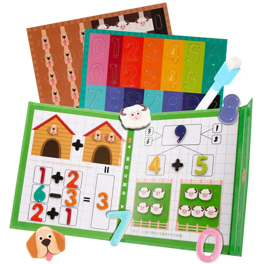 Montessori Magnetic Math Puzzle. Hands-On Early Math Learning Made Fun!