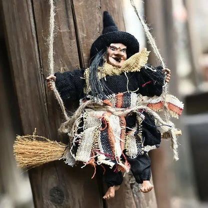 Befana, Strega da Appendere per Halloween. Decorazione Spaventosa e Inquietante