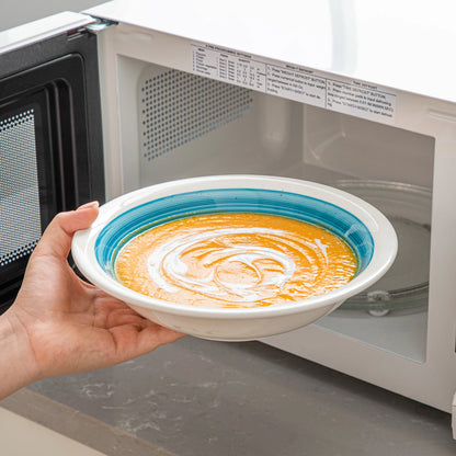 Set di Piatti in Ceramica Dipinta a Mano. Vancasso 16/32 Pezzi Stoneware Elegante e Resistente