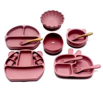 Set Pappa Bambini in Silicone con Ventosa 12 Pezzi