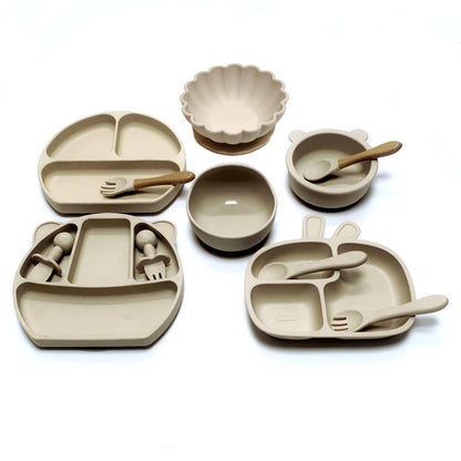 Set Pappa Bambini in Silicone con Ventosa 12 Pezzi