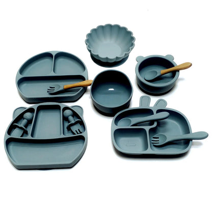 Set Pappa Bambini in Silicone con Ventosa 12 Pezzi