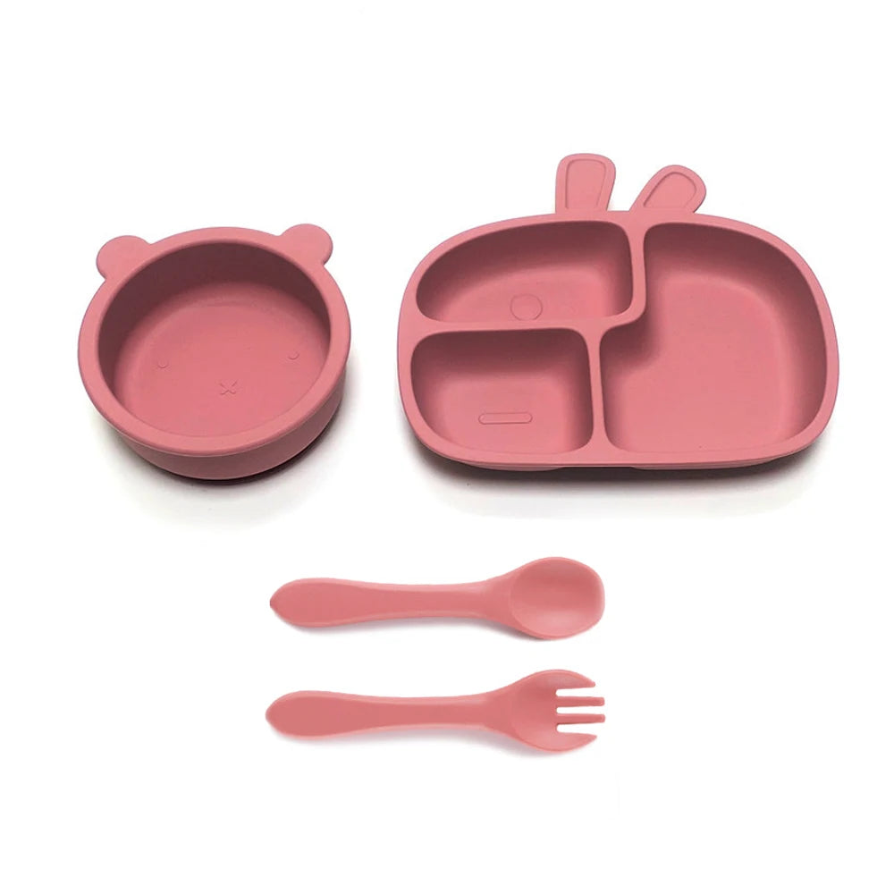Set Pappa Bambini in Silicone con Ventosa 12 Pezzi