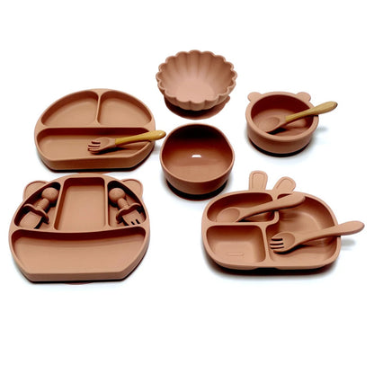 Set Pappa Bambini in Silicone con Ventosa 12 Pezzi