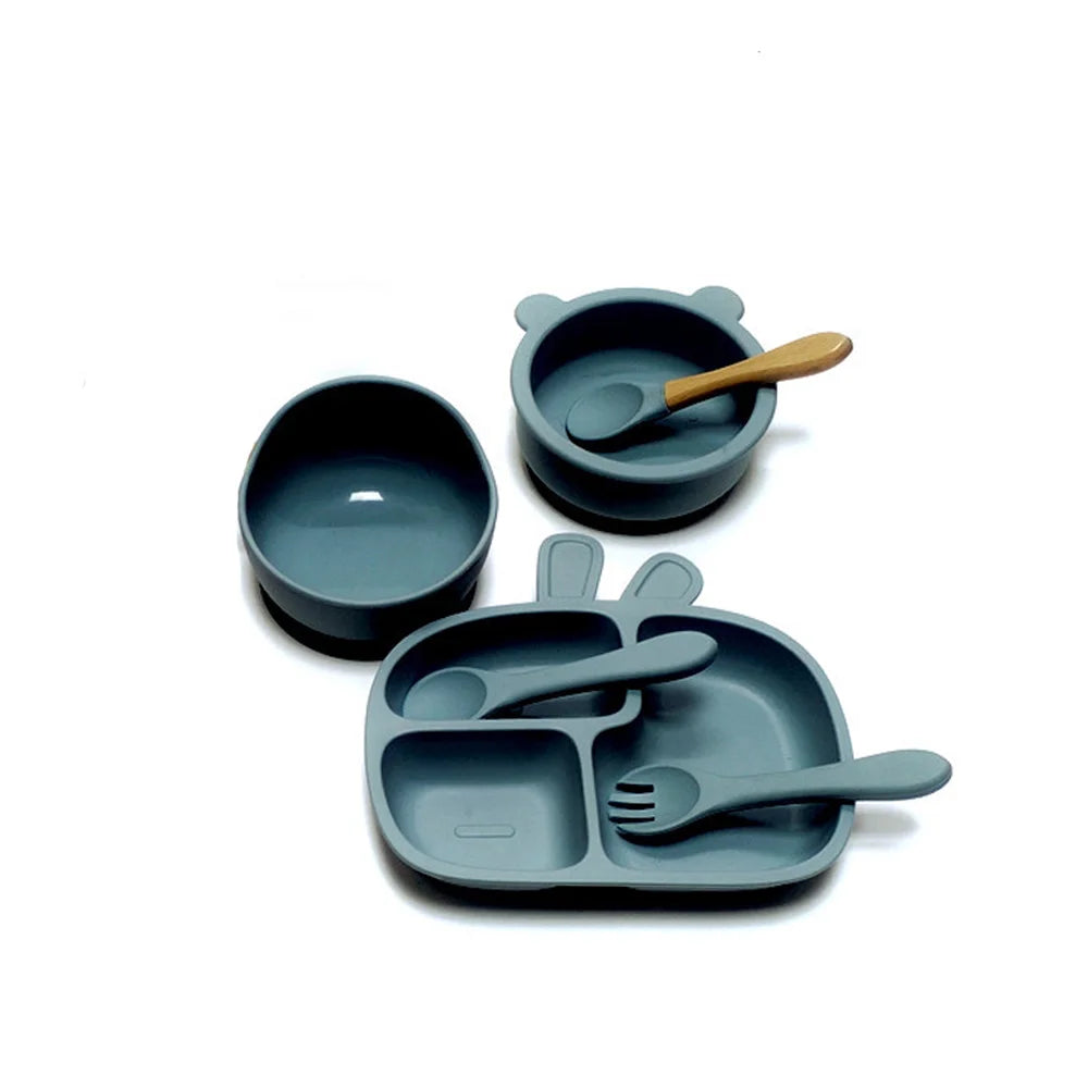 Set Pappa Bambini in Silicone con Ventosa 12 Pezzi