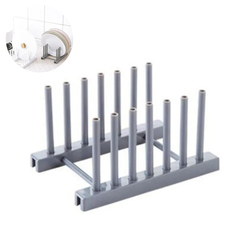 🌿 Eleganza Naturale in Cucina: Scolapiatti Pieghevole in Bambù (8 o 16 Scomparti)