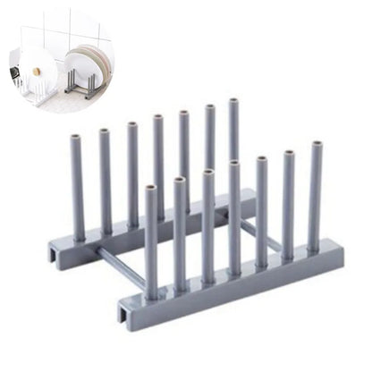 🌿 Eleganza Naturale in Cucina: Scolapiatti Pieghevole in Bambù (8 o 16 Scomparti)