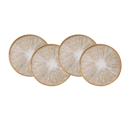 Set Tovagliette Rotonde in Juta Macramè Boho (2/4/6/8 Pezzi)