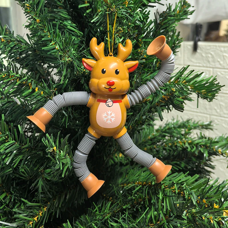 Decorazioni Natalizie Estensibili Babbo Natale e Pupazzo di Neve