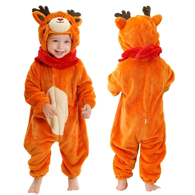 Costume Halloween Invernale per Bambini: Cosplay con Animali per Neonati