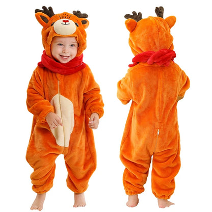 Costume Halloween Invernale per Bambini: Cosplay con Animali per Neonati