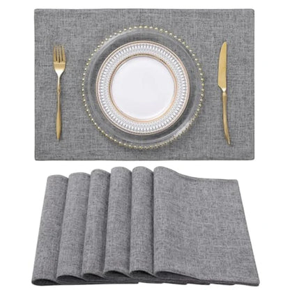 🍽️ Nordic Elegance: Cotton Linen Non-Slip Table Mats (Set of 4) Elevate your dining space with timeless texture and everyday charm.