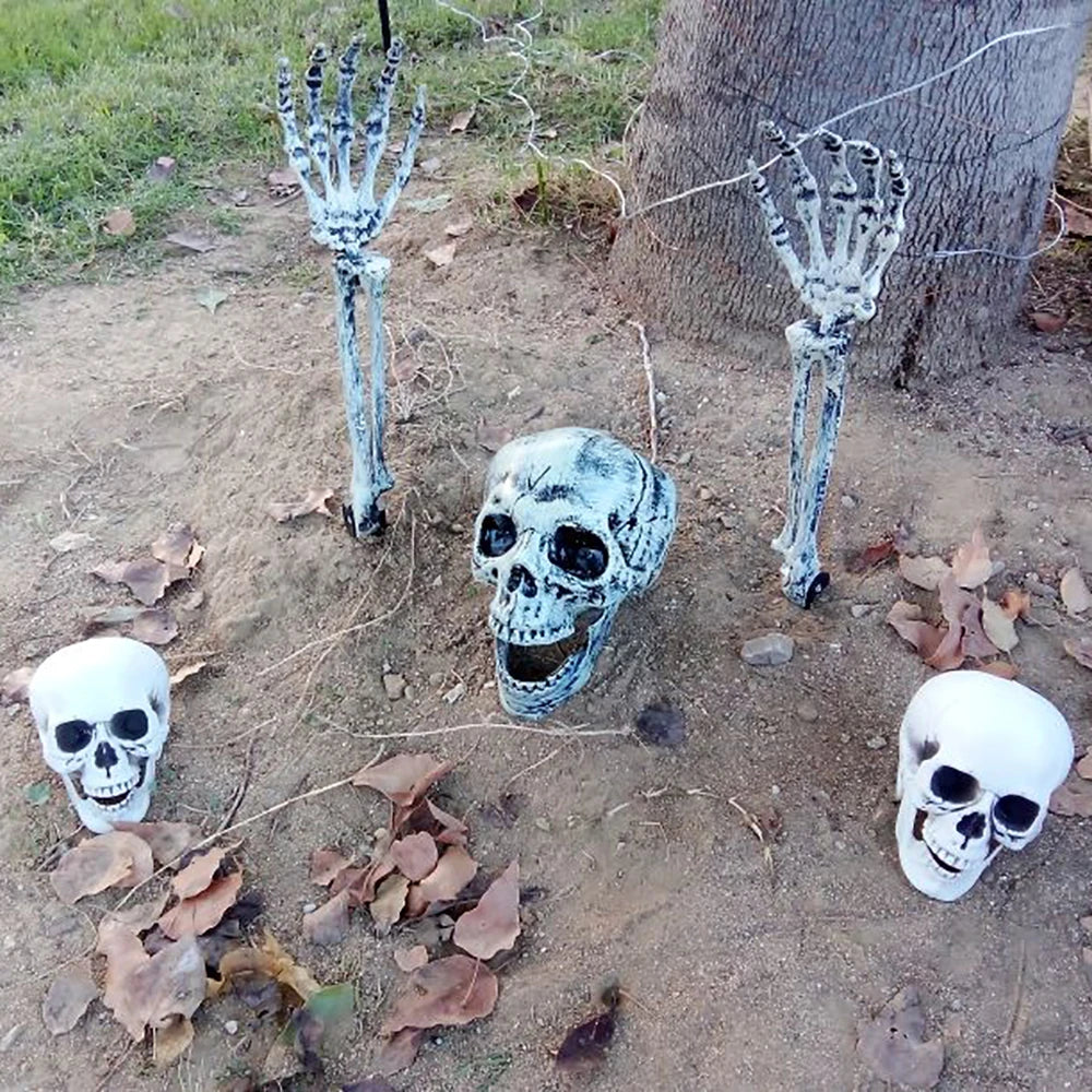 Decorazione Halloween Teschio Realistico per Casa e Giardino