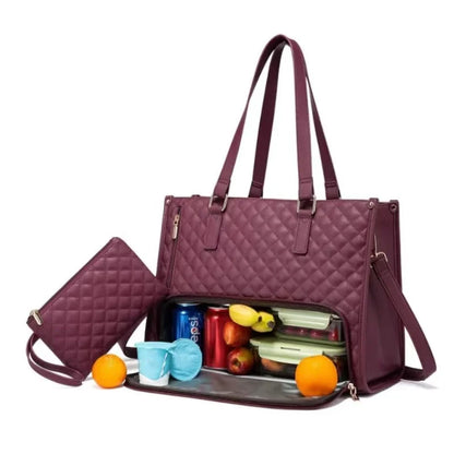 Borsa 2-in-1 Termica per Pranzo e Lavoro. Elegante, Spaziosa e Perfetta per Donne Sempre in Movimento 🥗💼