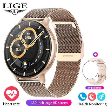 LIGE 2025 Smart Watch per Donne. Chiamate Bluetooth, Monitoraggio dell’Ossigeno nel Sangue e Quadranti Personalizzabili