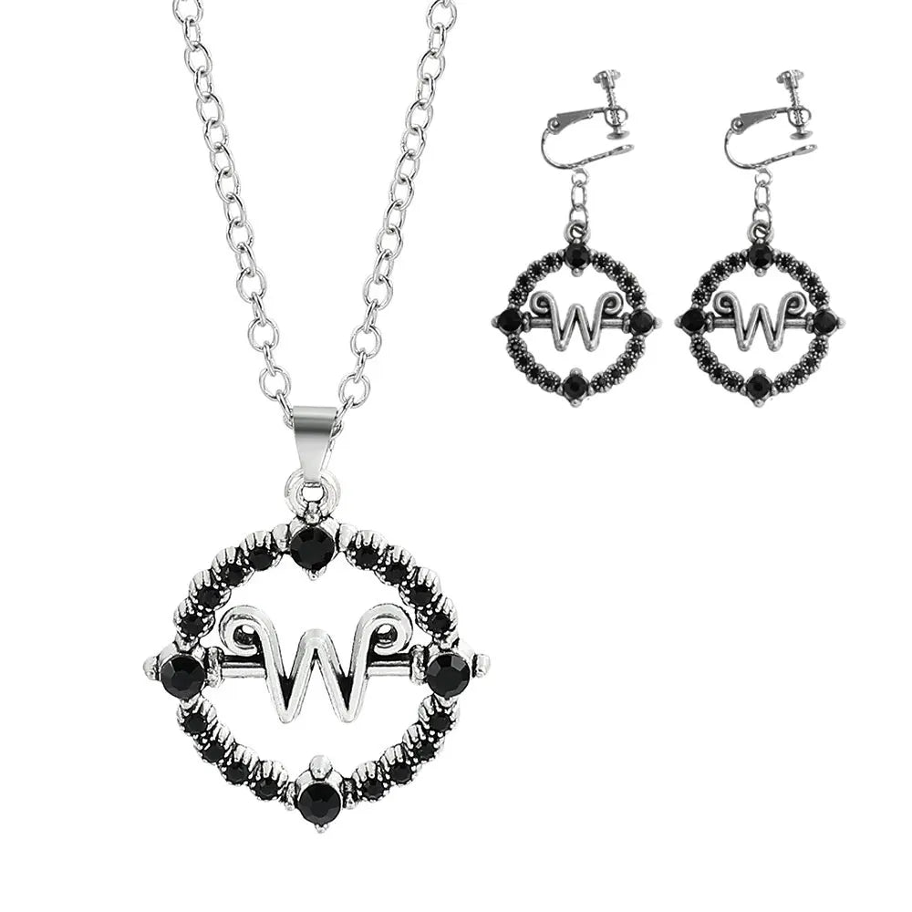 Wednesday Addams. Accessorio Gotico per Travestimento Halloween Bambina