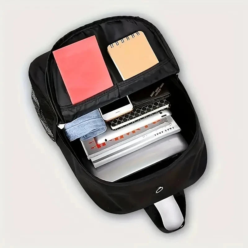 Zaino Scuola Anime Luminosa per Bambini, con Porta USB e Effetto Glow