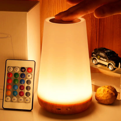 Lampada da Tavolo Notturna RGB 13 Colori. Controllo Touch e Telecomando per Ogni Atmosfera 💡