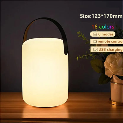 Lampada da Tavolo RGB Intelligente 16 Colori. Impermeabile, Senza Fili e Compatibile Tuya